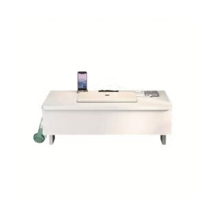 Multifunctional Wall Mounted Laptop Desk with Power Outlets and 2 USB Ports, Perfect for Small Spaces and Home Offices