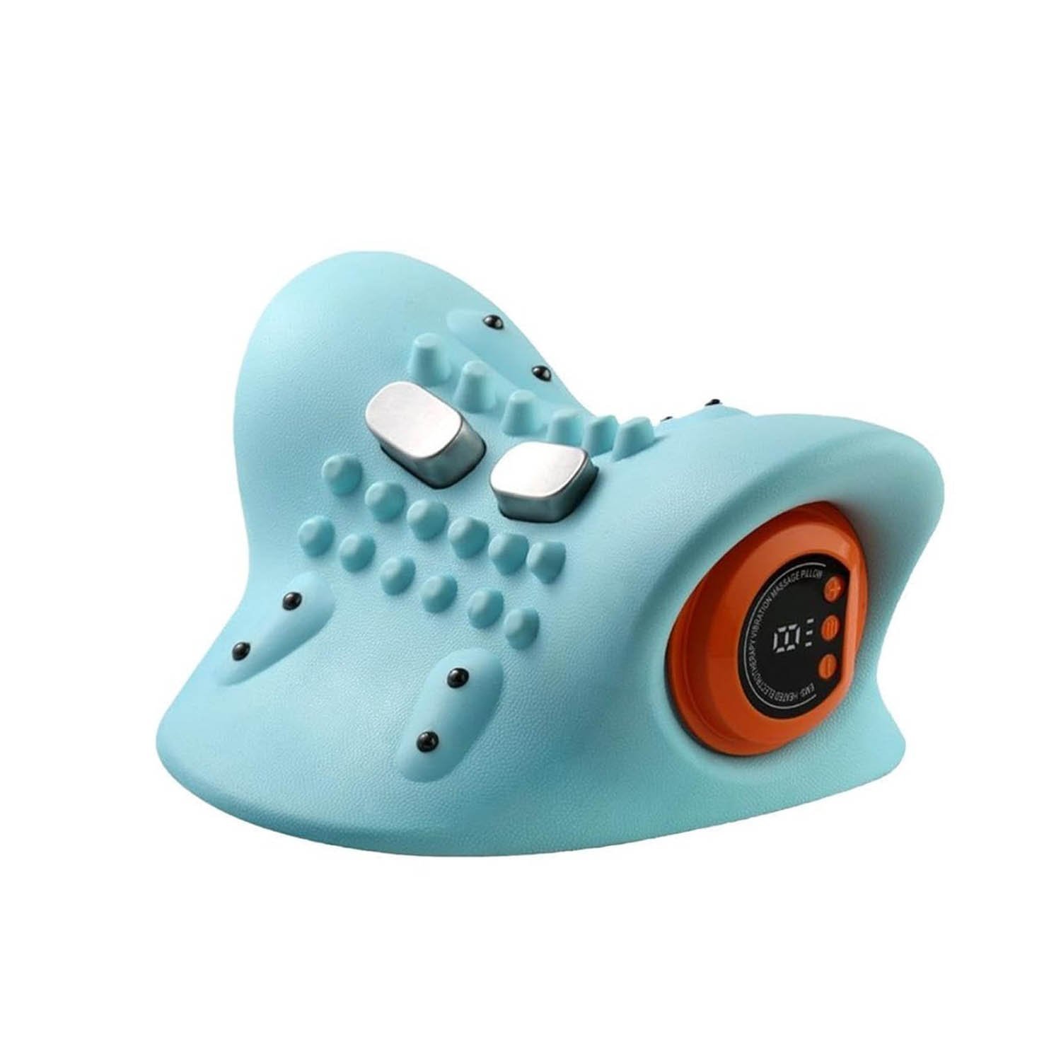 Heated Neck Relaxer | Heated Cervical Traction Device - Rechargeable Cervical Neck Massager for Back Neck Shoulder