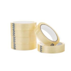 MnexiaPack 6 Clear Tape Refill Rolls | 24x66m | Sticky Tape